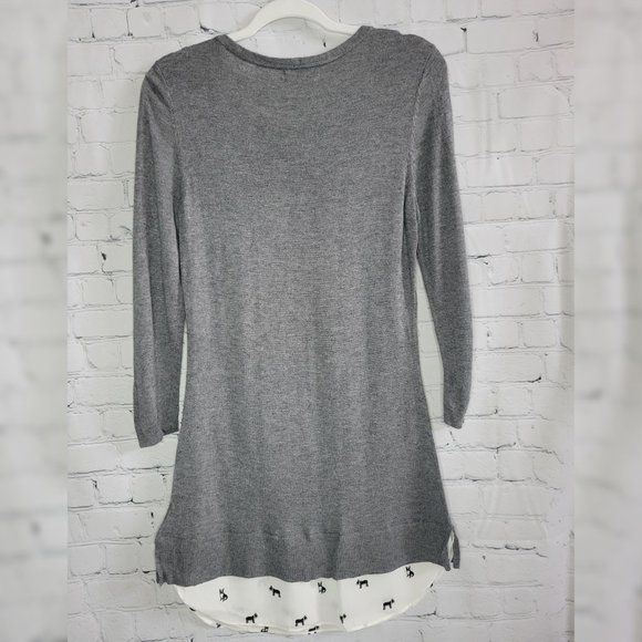 Cute Reitmans sweater dress with dog pattern - Picture 3 of 7